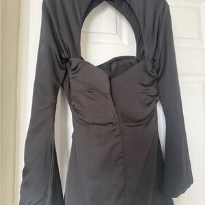 House of CB Elegant Black Mini Dress